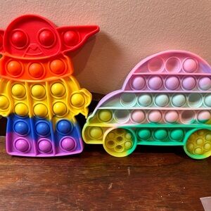 Rainbow Pop Fidget Toy Set /Used